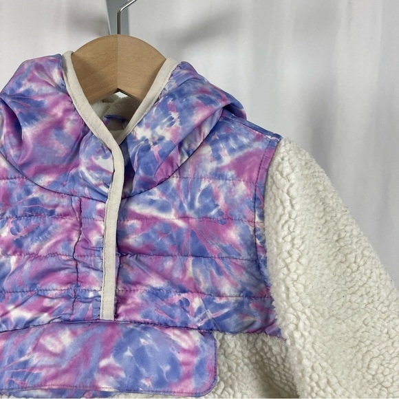 1 Madison 18 Months Sherpa Outdoor Pullover Tie Dye Hiking Camping Fleece Boho - Picture 10 of 10